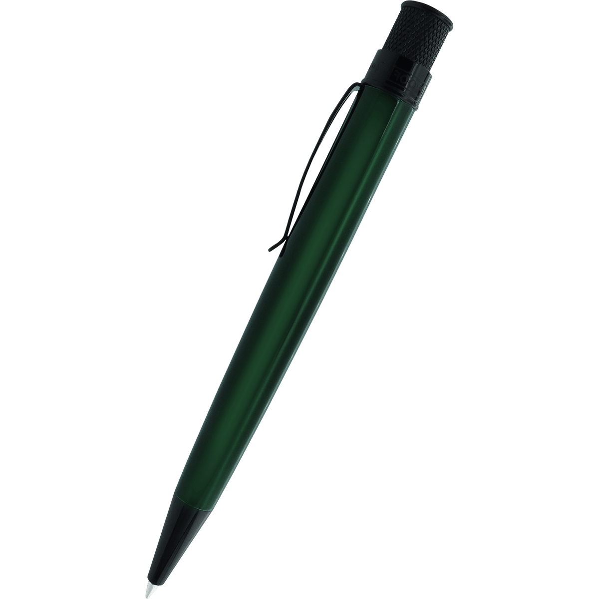 Retro 51 Tornado Stealth Lacquers Rollerball Pen - Emerald Green - Pen Boutique Ltd