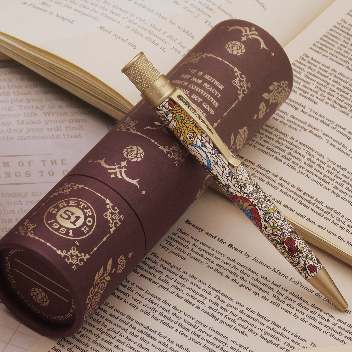 Retro 51 Tornado Rollerball Pen - Beauty and The Beast (Literary Collection) - Pen Boutique Ltd