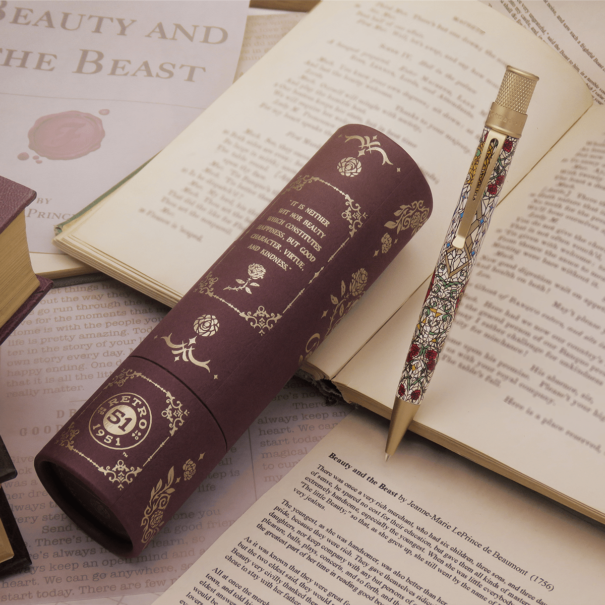 Retro 51 Tornado Rollerball Pen - Beauty and The Beast (Literary Collection) - Pen Boutique Ltd