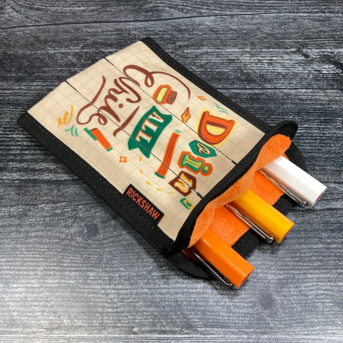Rickshaw 3 Pen Coozy Pen Case - Doin' All Write - Long - Pen Boutique Ltd