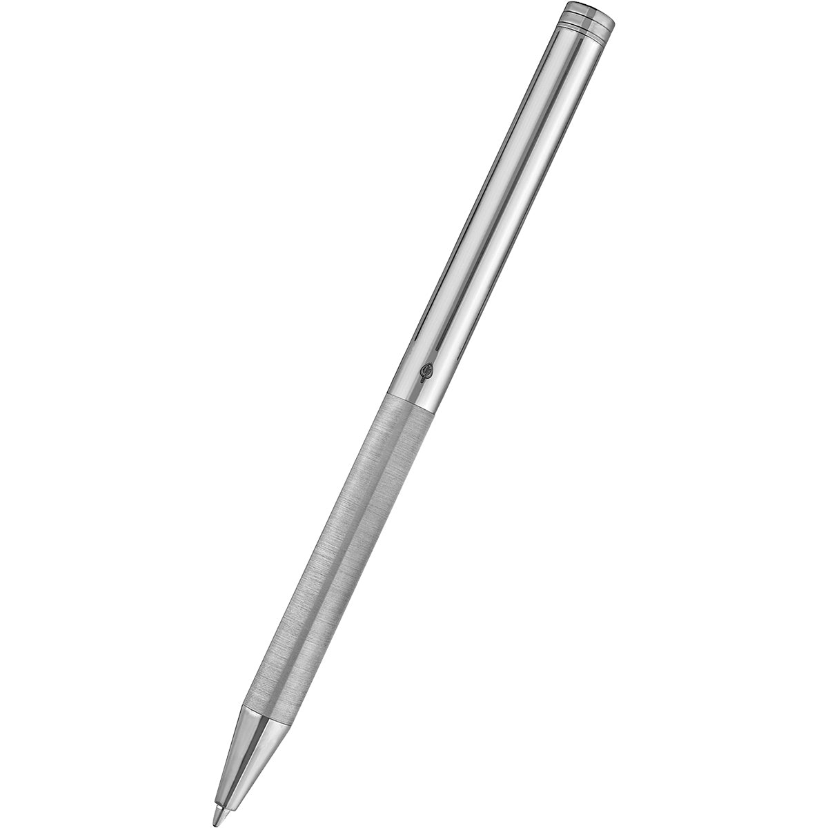 S T Dupont Classique Ballpoint Pen - Brushed Palladium - Pen Boutique Ltd