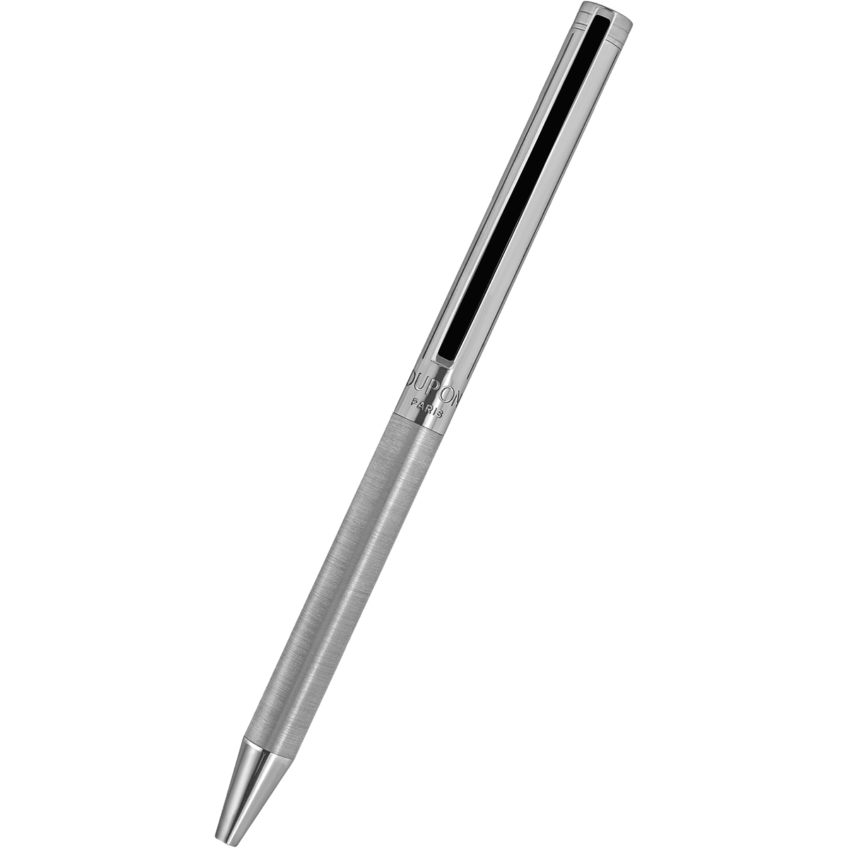 S T Dupont Classique Ballpoint Pen - Brushed Palladium - Pen Boutique Ltd