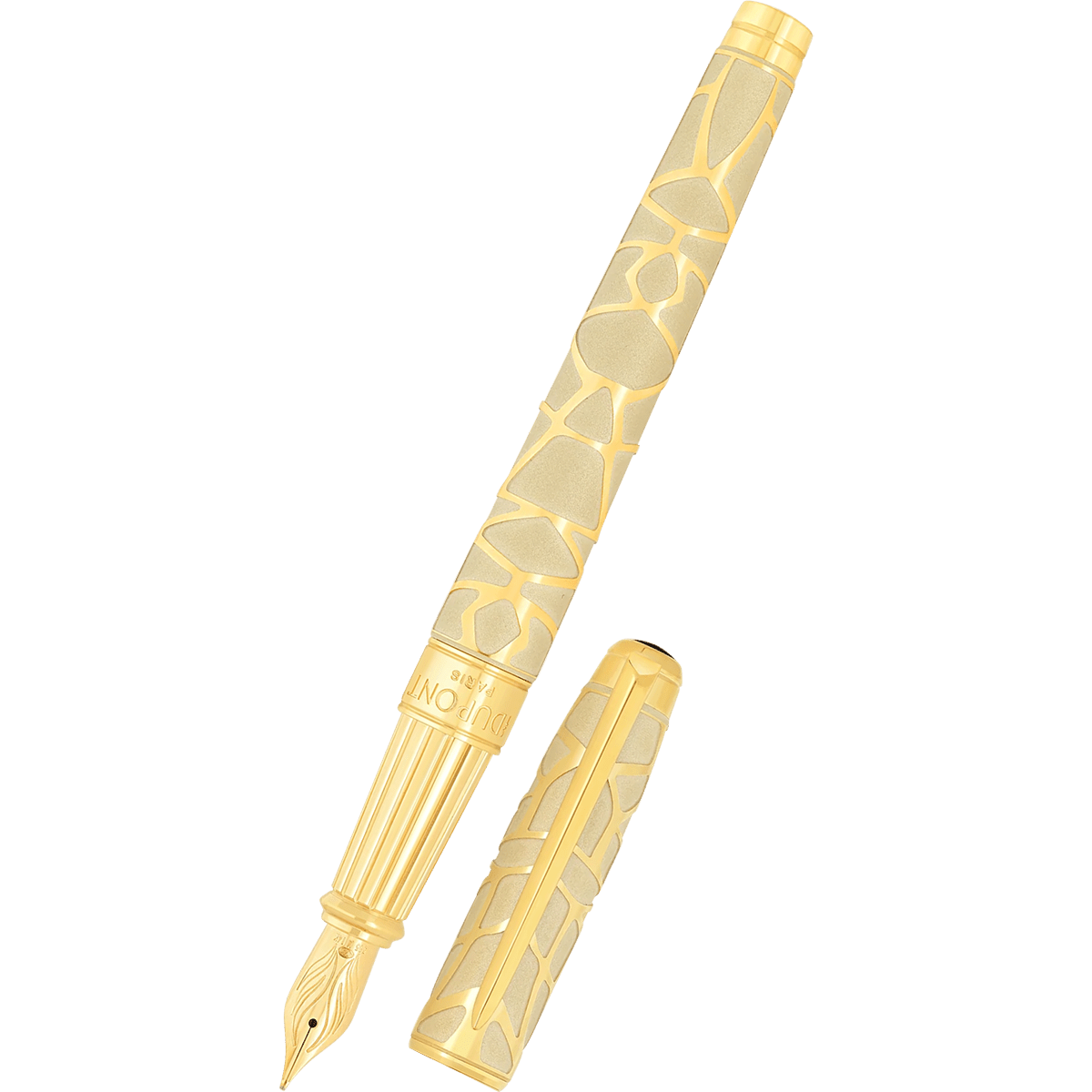 S T Dupont Line D Eternity Fountain Pen - Limited Edition - Orlinski Gold (Large) - Pen Boutique Ltd