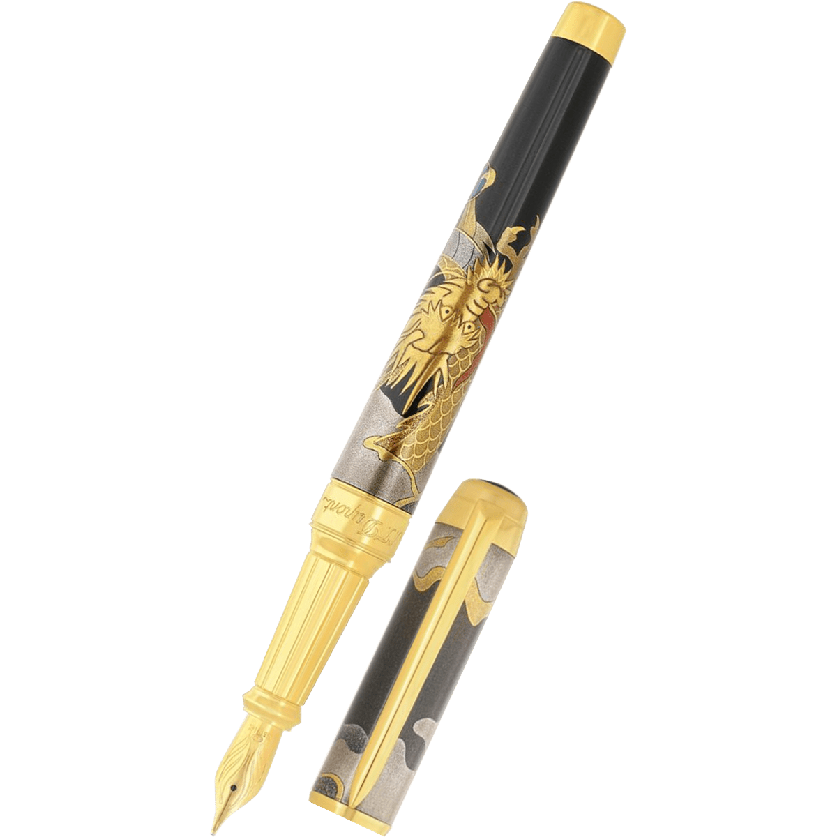 S T Dupont Line D Eternity XL Fountain Pen - Maki - E Dragon - Pen Boutique Ltd