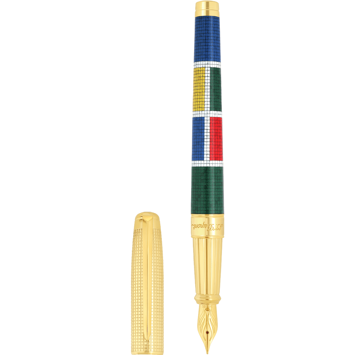 S T Dupont Line D Fountain Pen - Eternity Casablanca Multicolor (Large) - Pen Boutique Ltd