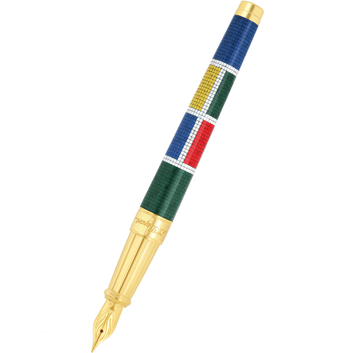 S T Dupont Line D Fountain Pen - Eternity Casablanca Multicolor (Large) - Pen Boutique Ltd
