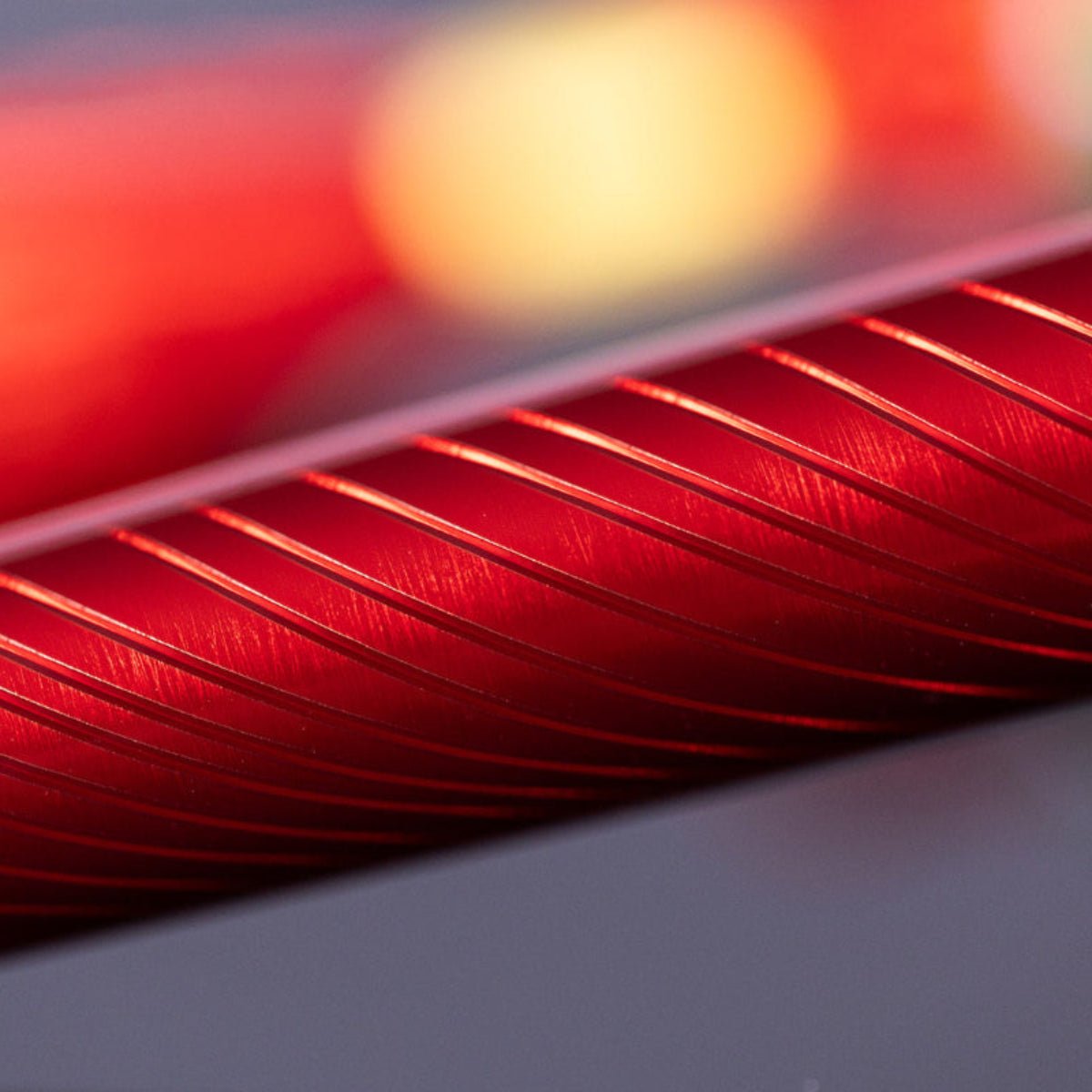 S T Dupont Line D Fountain Pen - Eternity - Mane Guilloche Red - Gold Trim (Large) - Pen Boutique Ltd