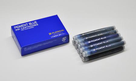 Platinum Ink Cartridges - Carbon Blue (10 per box) - Pen Boutique Ltd