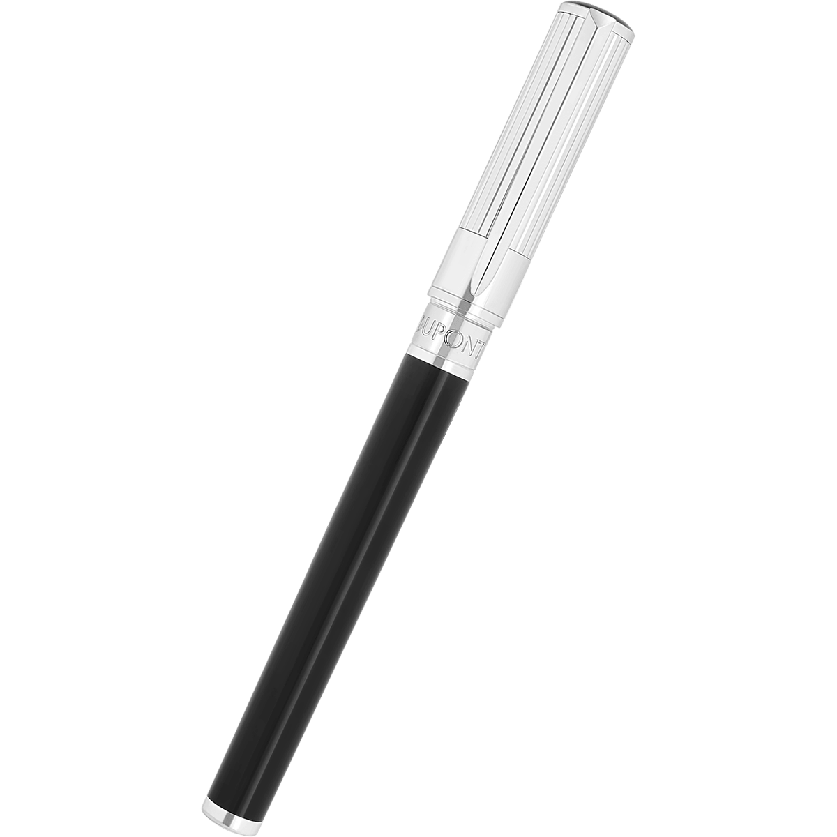 S T Dupont D - Initial Fountain Pen - Duotone - Chrome Trim - Pen Boutique Ltd