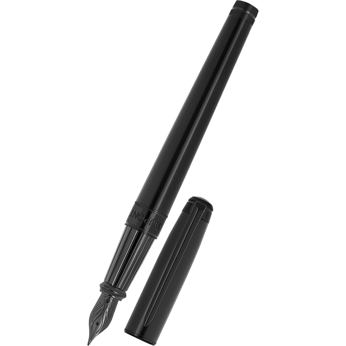 S T Dupont Line D Fountain Pen - Eternity - Silky Black (Large) - Pen Boutique Ltd