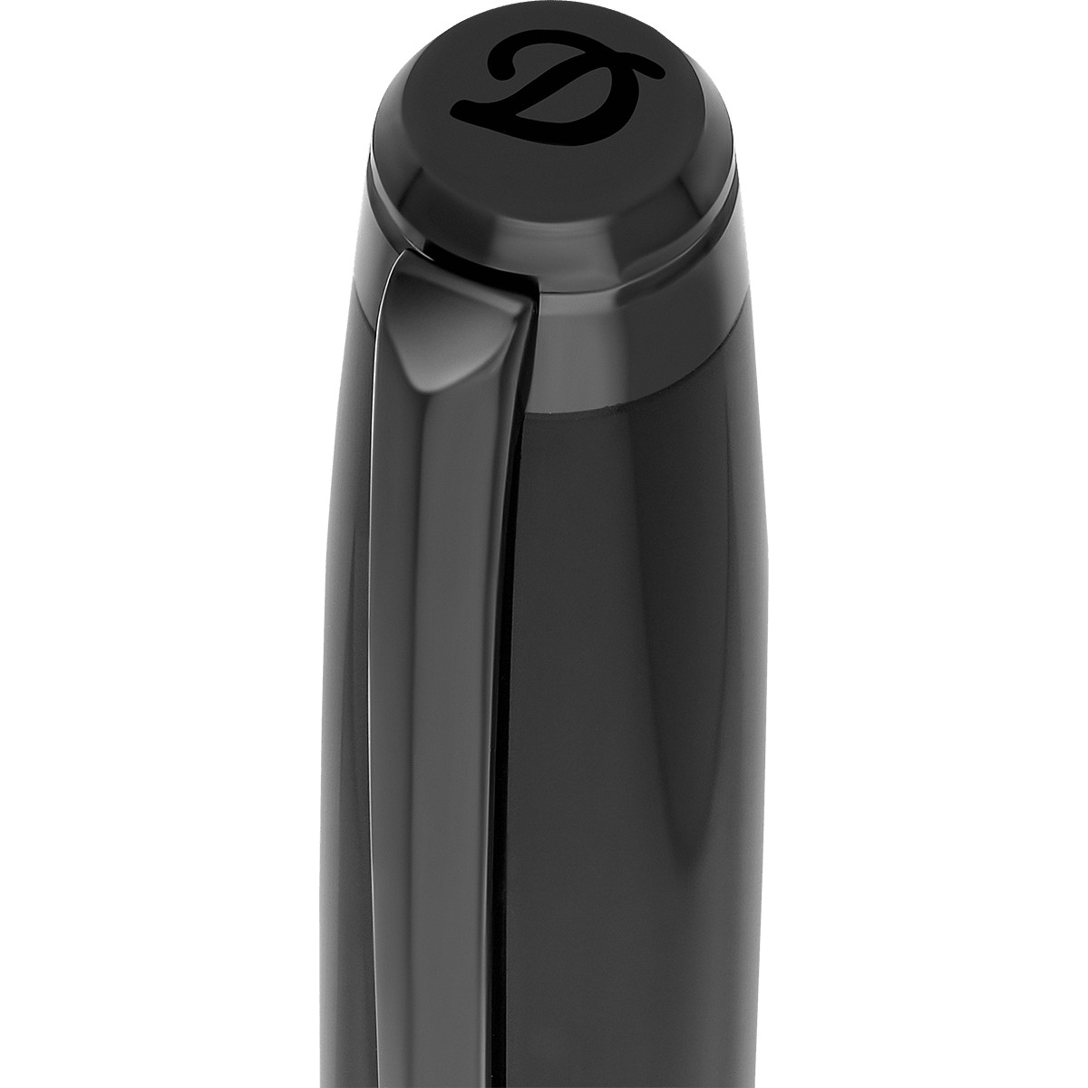 S T Dupont Line D Fountain Pen - Eternity - Silky Black (Large) - Pen Boutique Ltd