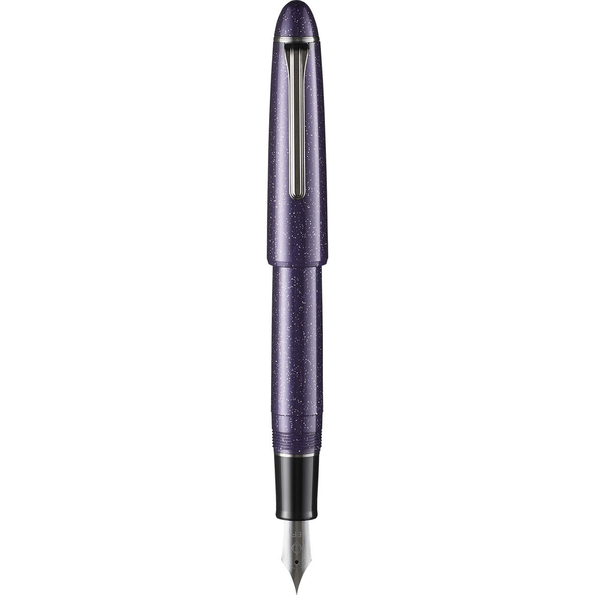 Sailor 1911L Fountain Pen - Nebula Violet - Casual L Galaxy Series Black IP - Pen Boutique Ltd