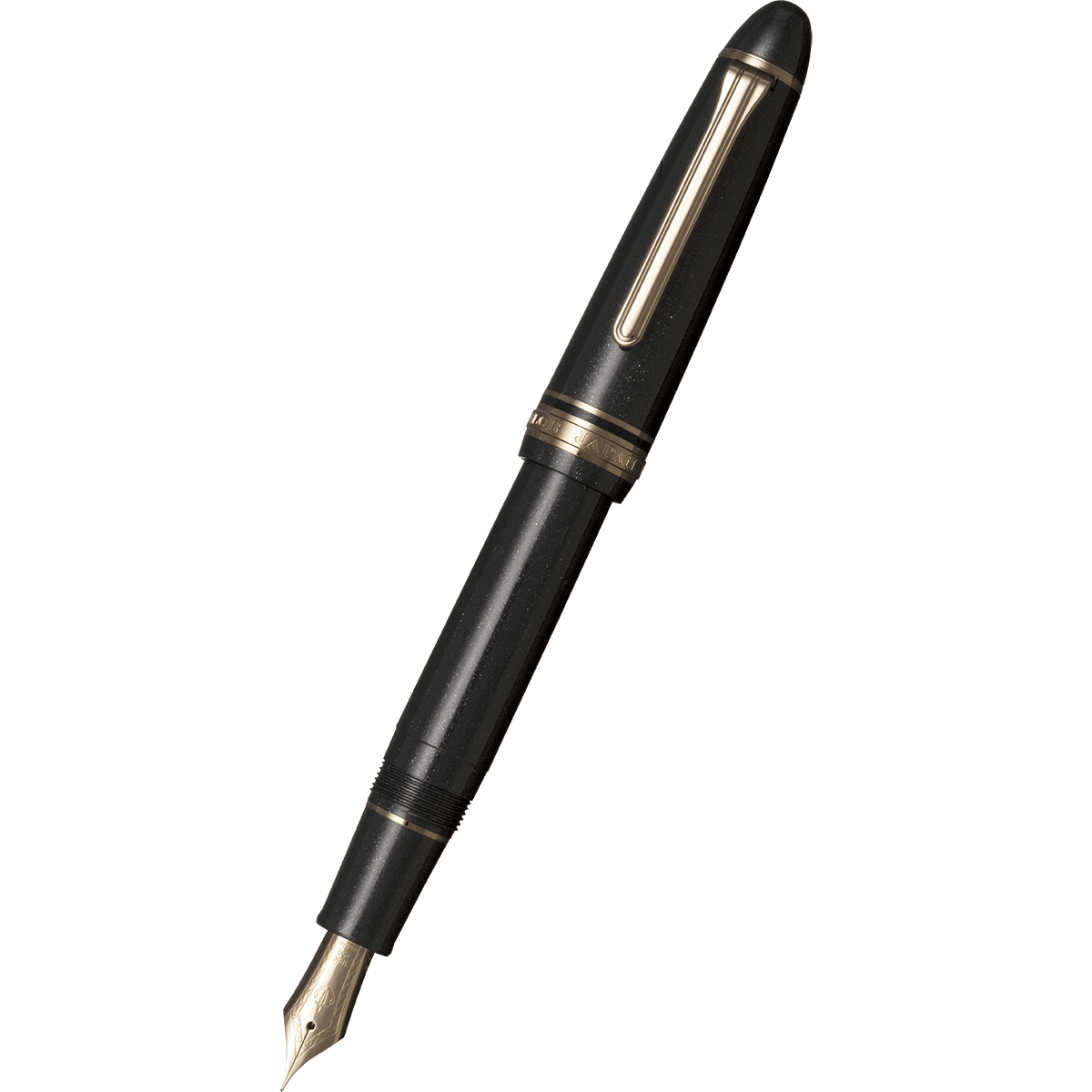 Sailor 1911L Fountain Pen - Shining Black - 18K Gold Trim - Pen Boutique Ltd