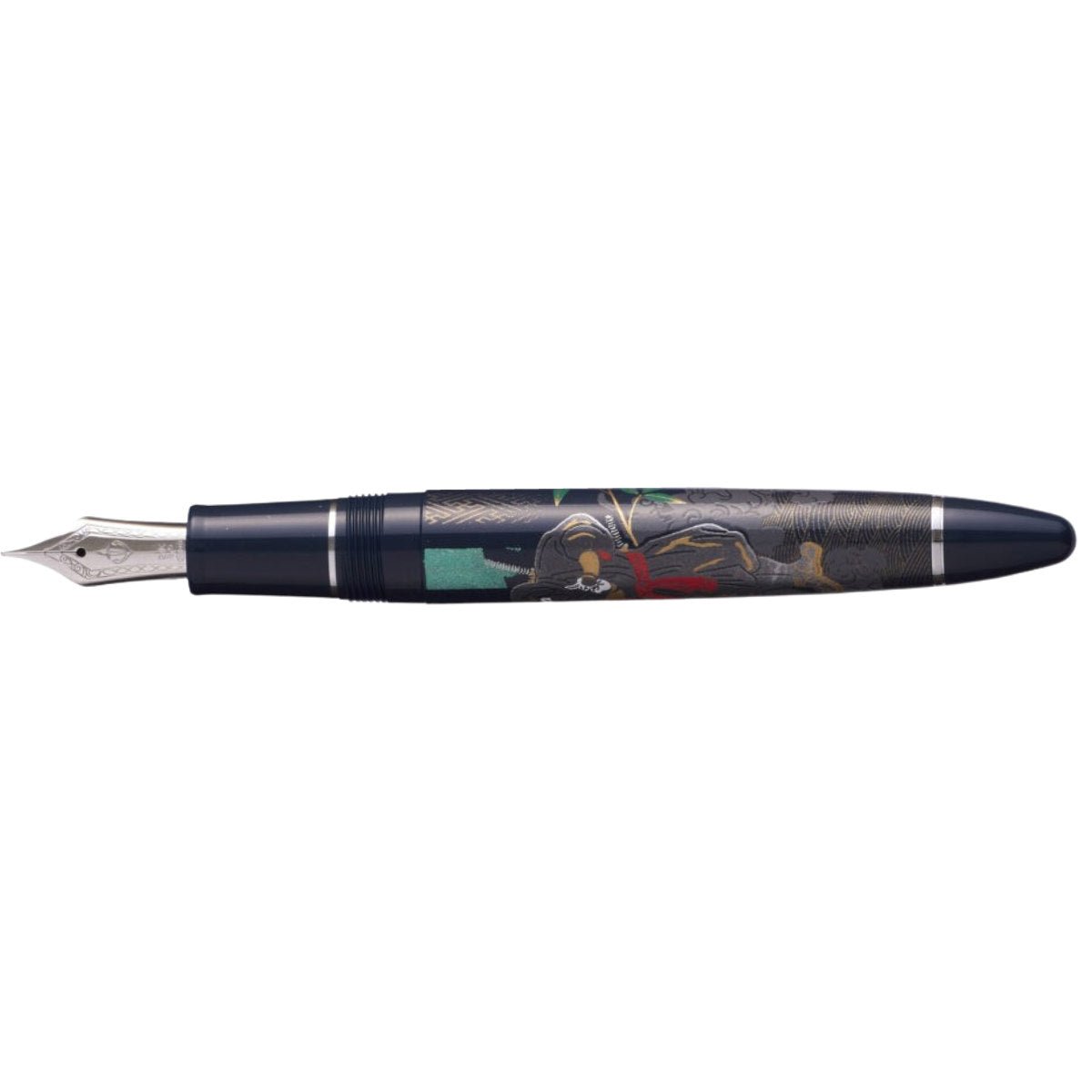Sailor 1911L Maki - e Ninja Fountain Pen - In - Rhodium Trim - 21K Gold Nib - Pen Boutique Ltd