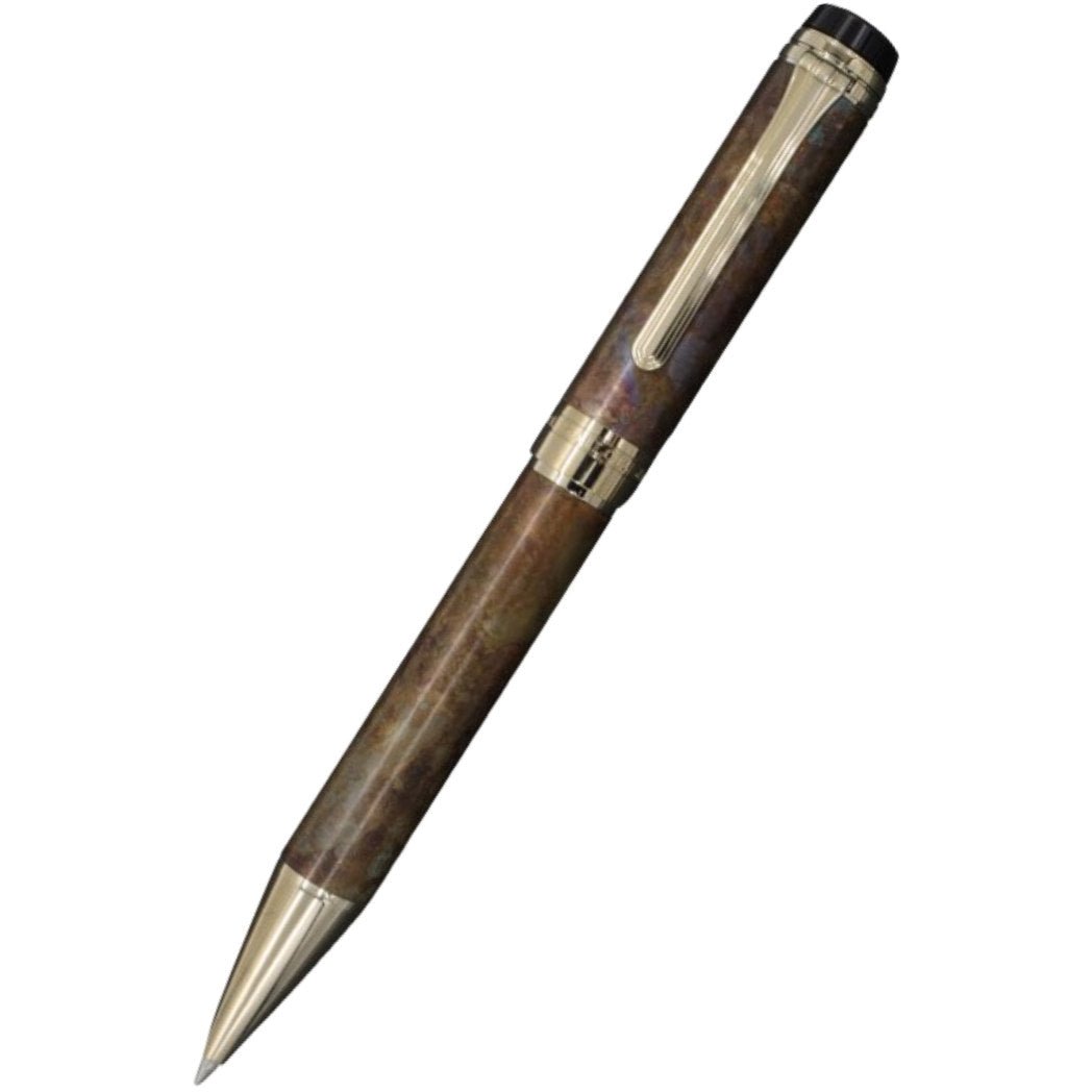Sailor Cylint Patina Ballpoint Pen - Brown Patina Hanmon - Kujiyau - Pen Boutique Ltd