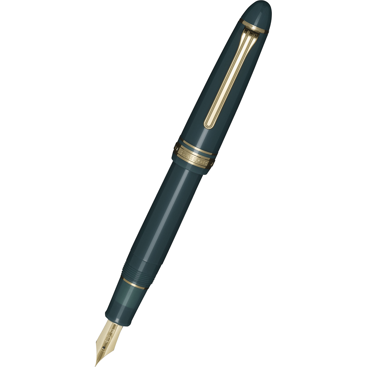 Sailor 1911 Casual L Basis Gold Trim Fountain Pen – Muted Green - Pen Boutique Ltd