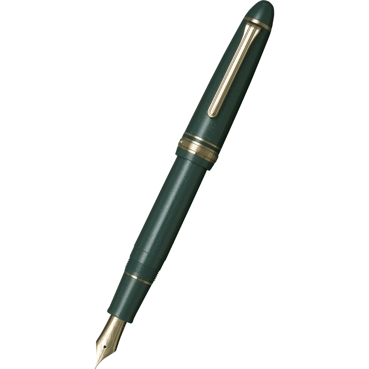 Sailor 1911L Fountain Pen - Shining Green - 18K Gold Trim - Pen Boutique Ltd