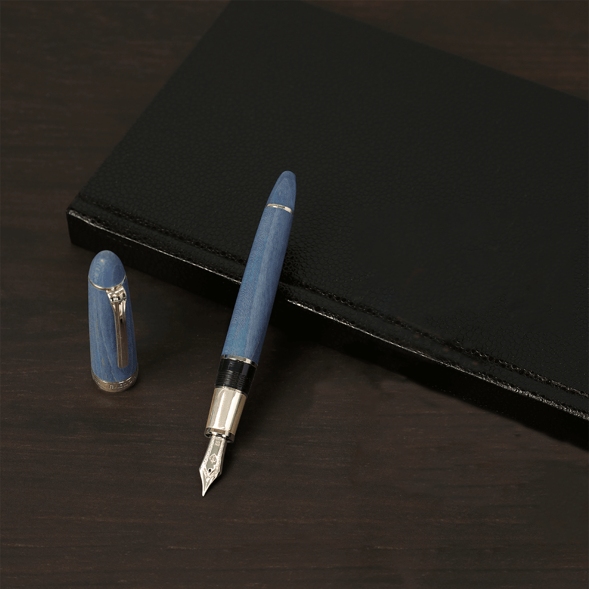 Sailor Bespoke Fountain Pen - Hard Maple Indigo - Pen Boutique Ltd