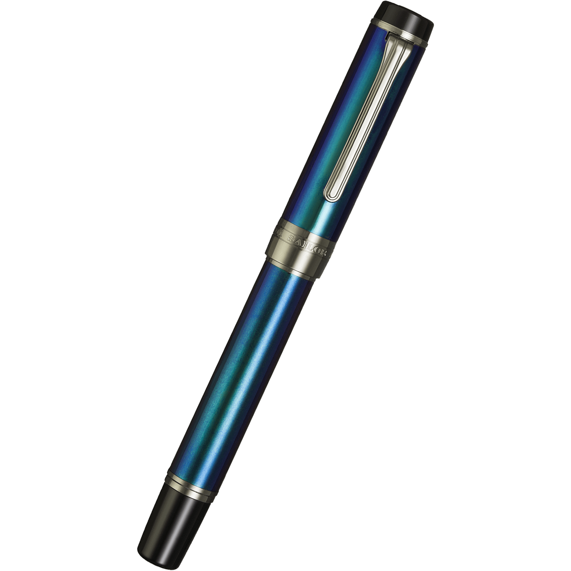 Sailor Cylint Fountain Pen - Blue Lagoon - Black Ion Trim - Pen Boutique Ltd