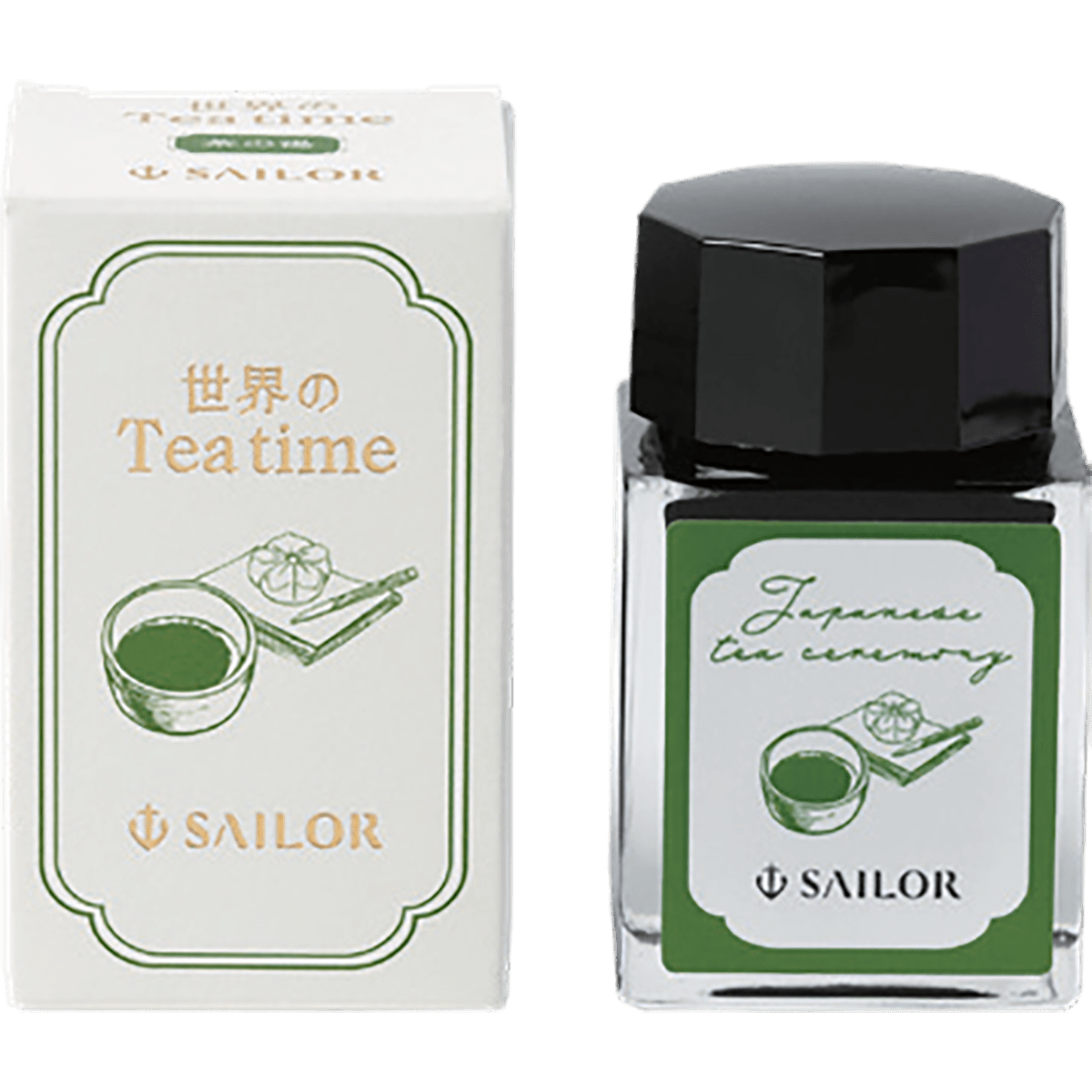 Sailor Ink Bottle - Teatime Around the World Japanese Tea Ceremony Koicha - 20ml (Limited Edition) - Pen Boutique Ltd