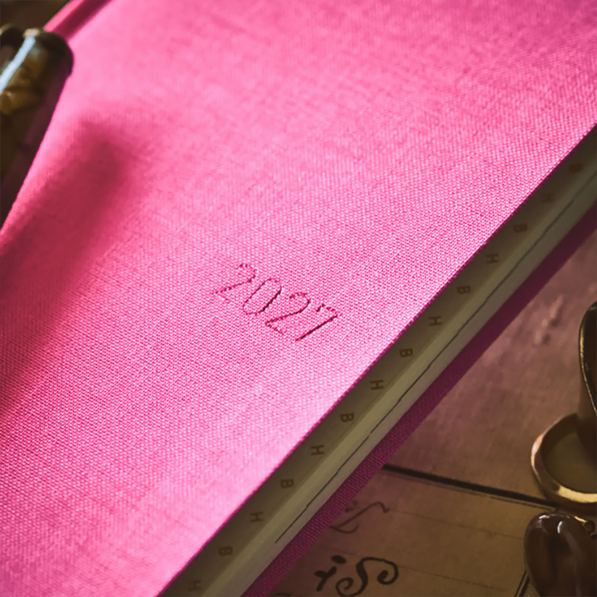 Hobonichi 2027 Light Hardcover Book - Colors: Pink Sapphire - Tall & Slim (Weeks - January Start) - Pen Boutique Ltd