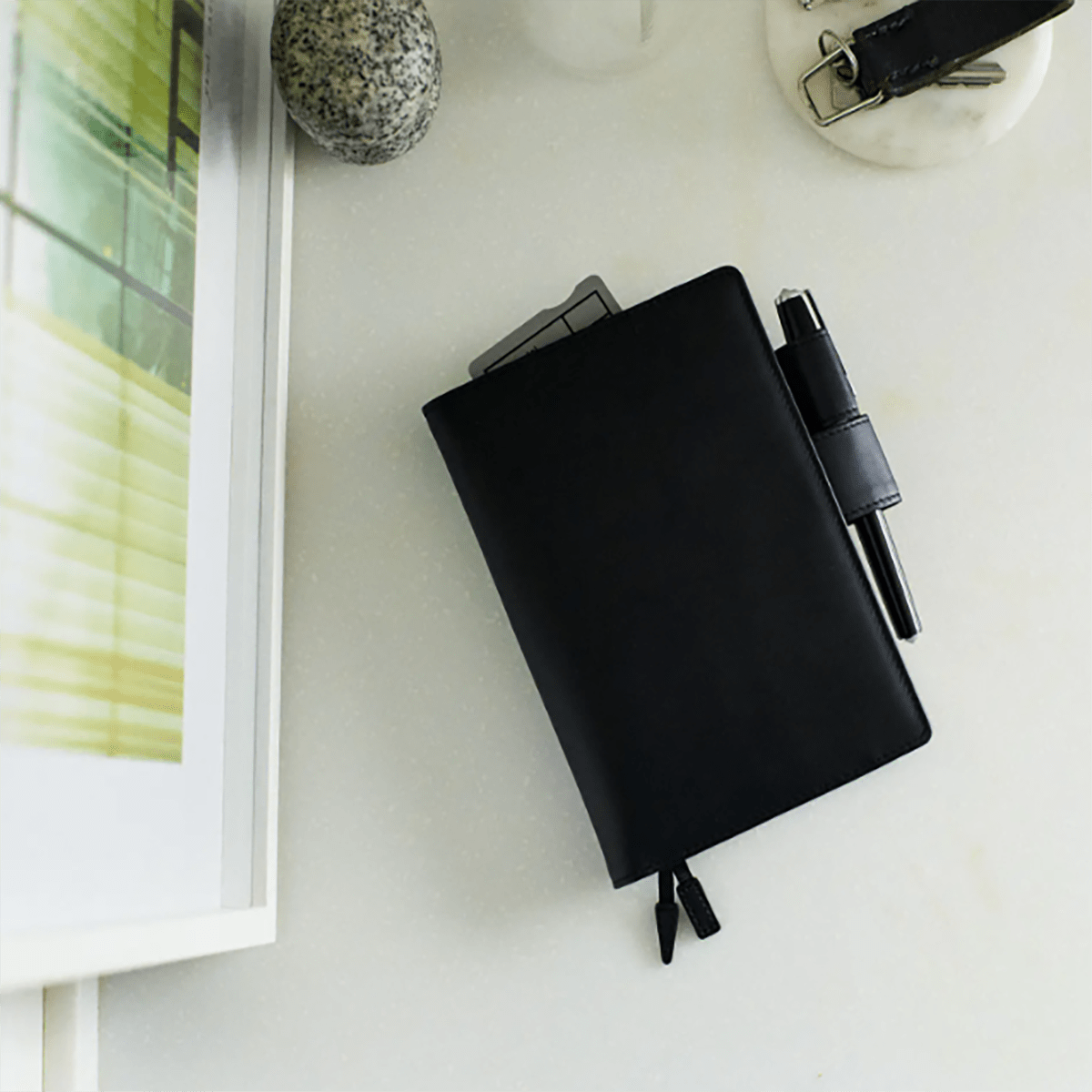 Hobonichi 2027 English Cover - Leather: TS Basic - Black - A6 - Pen Boutique Ltd