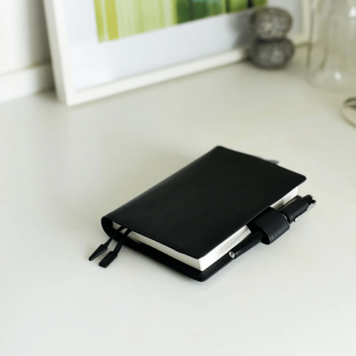 Hobonichi 2027 English Cover - Leather: TS Basic - Black - A6 - Pen Boutique Ltd