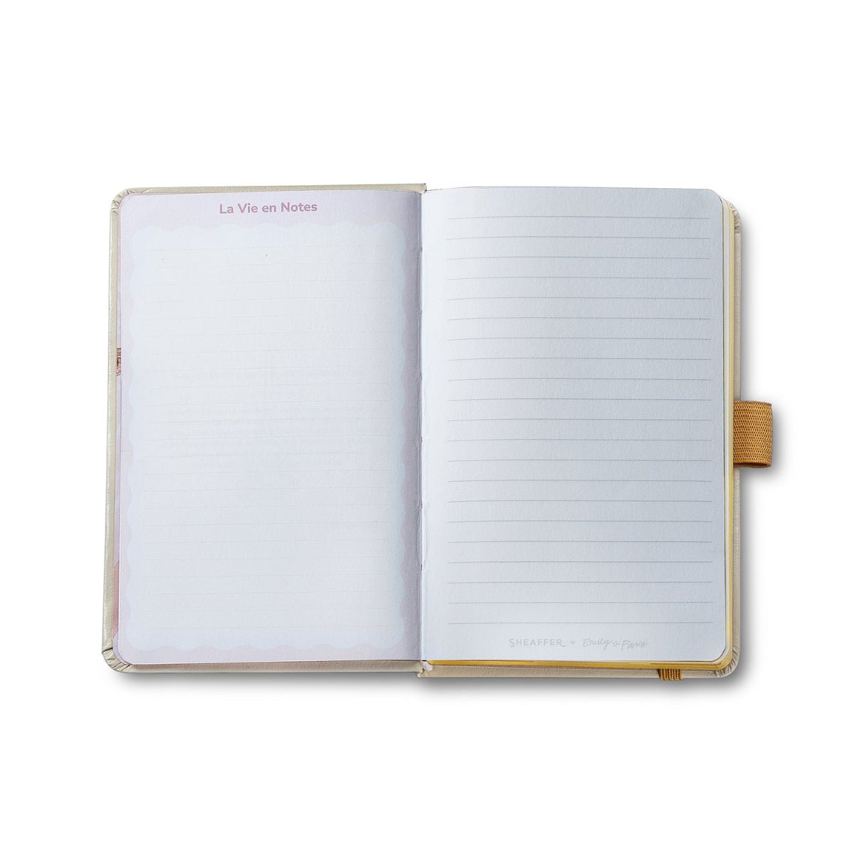 Sheaffer 100 x Emily in Paris Ballpoint Pen - Champagne Gold + Hardbound Small Notebook (Gift Set) - Pen Boutique Ltd