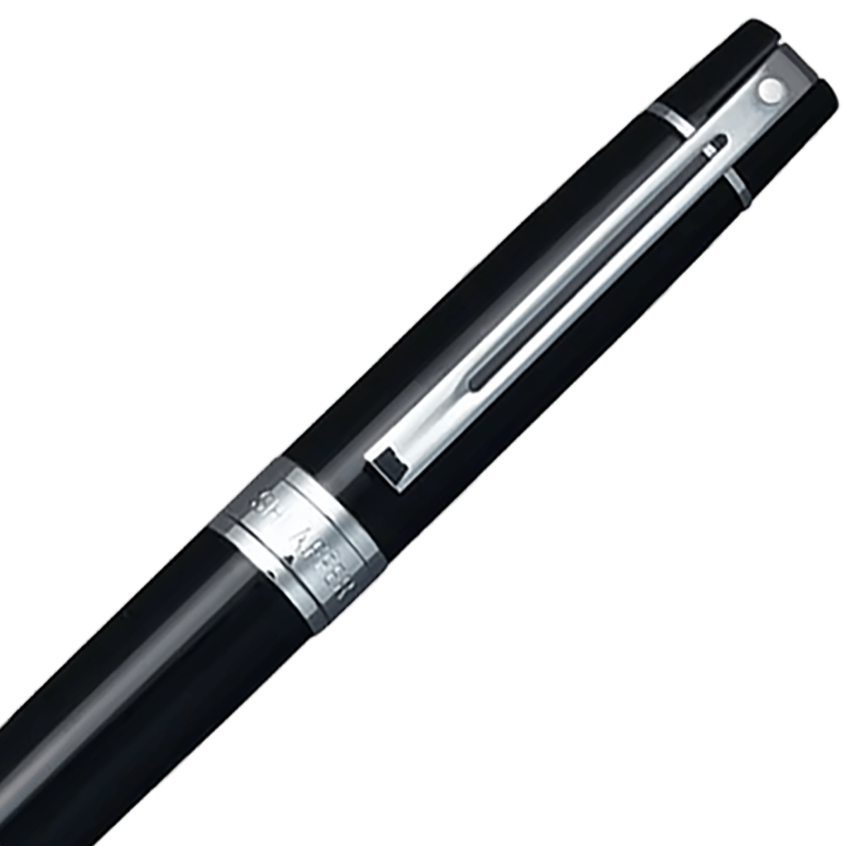 Sheaffer 300 Ballpoint Pen - 9312 Glossy Black - Chrome Trim - Pen Boutique Ltd