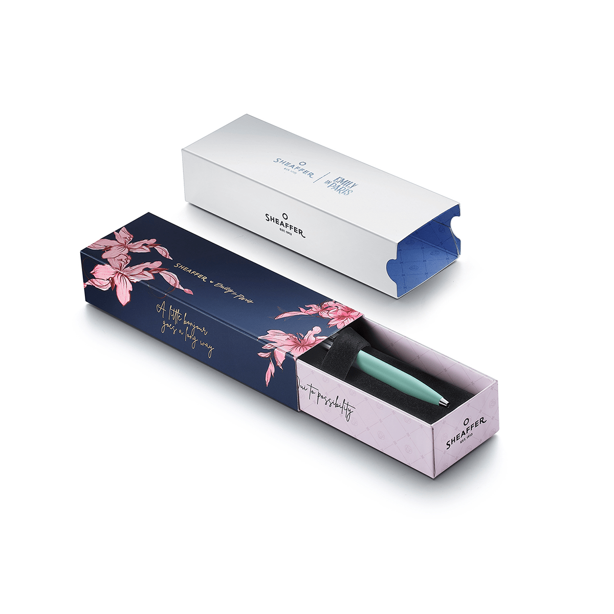 Sheaffer x Emily in Paris Sentinel Ballpoint Pen - Matte Green - Pen Boutique Ltd