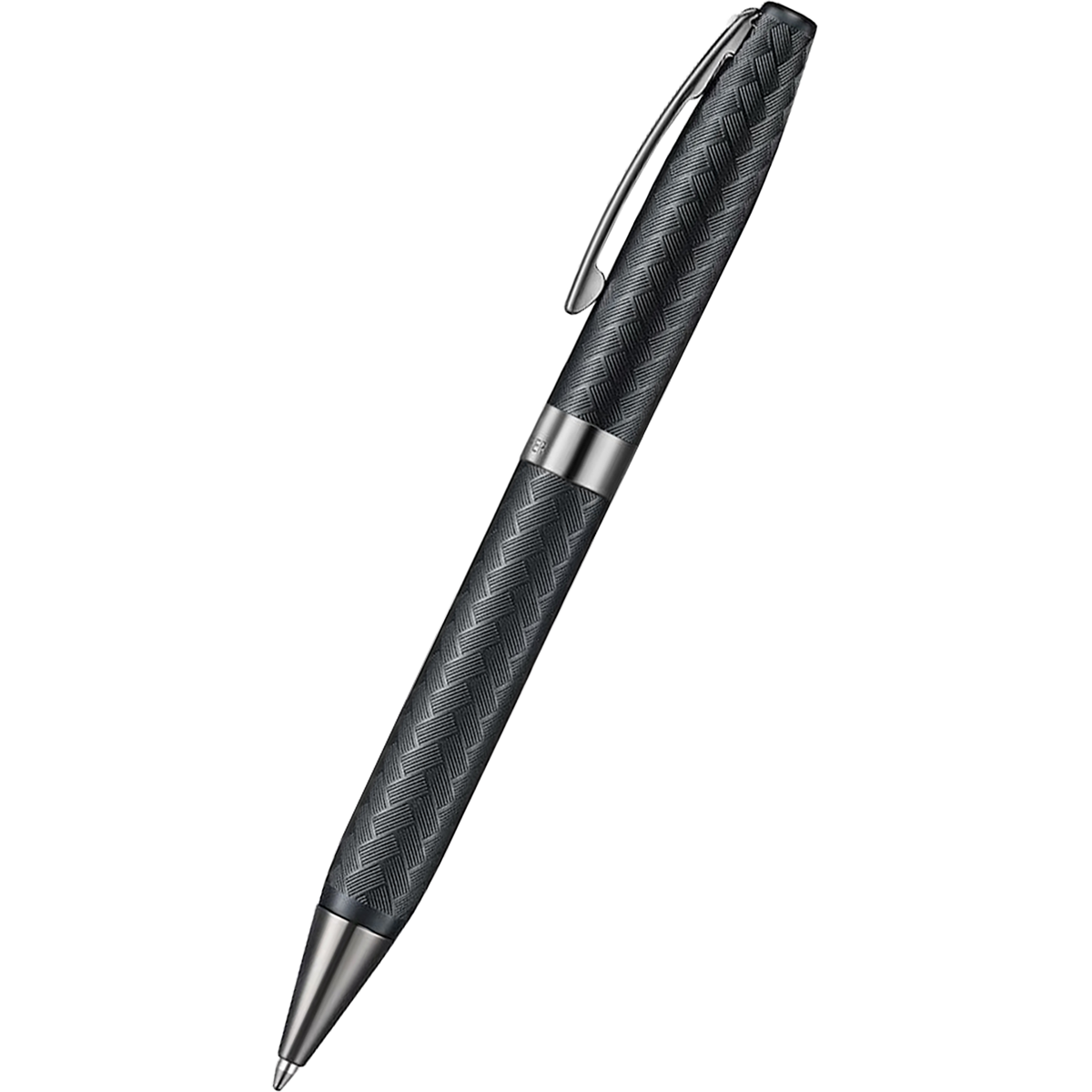 Sheaffer Legacy Ballpoint Pen - Chevron Matte Black - PVD Gunmetal Trim-Pen Boutique Ltd