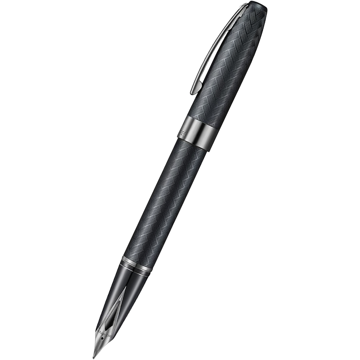 Sheaffer Legacy Fountain Pen - Chevron Matte Black - PVD Gunmetal Trim-Pen Boutique Ltd