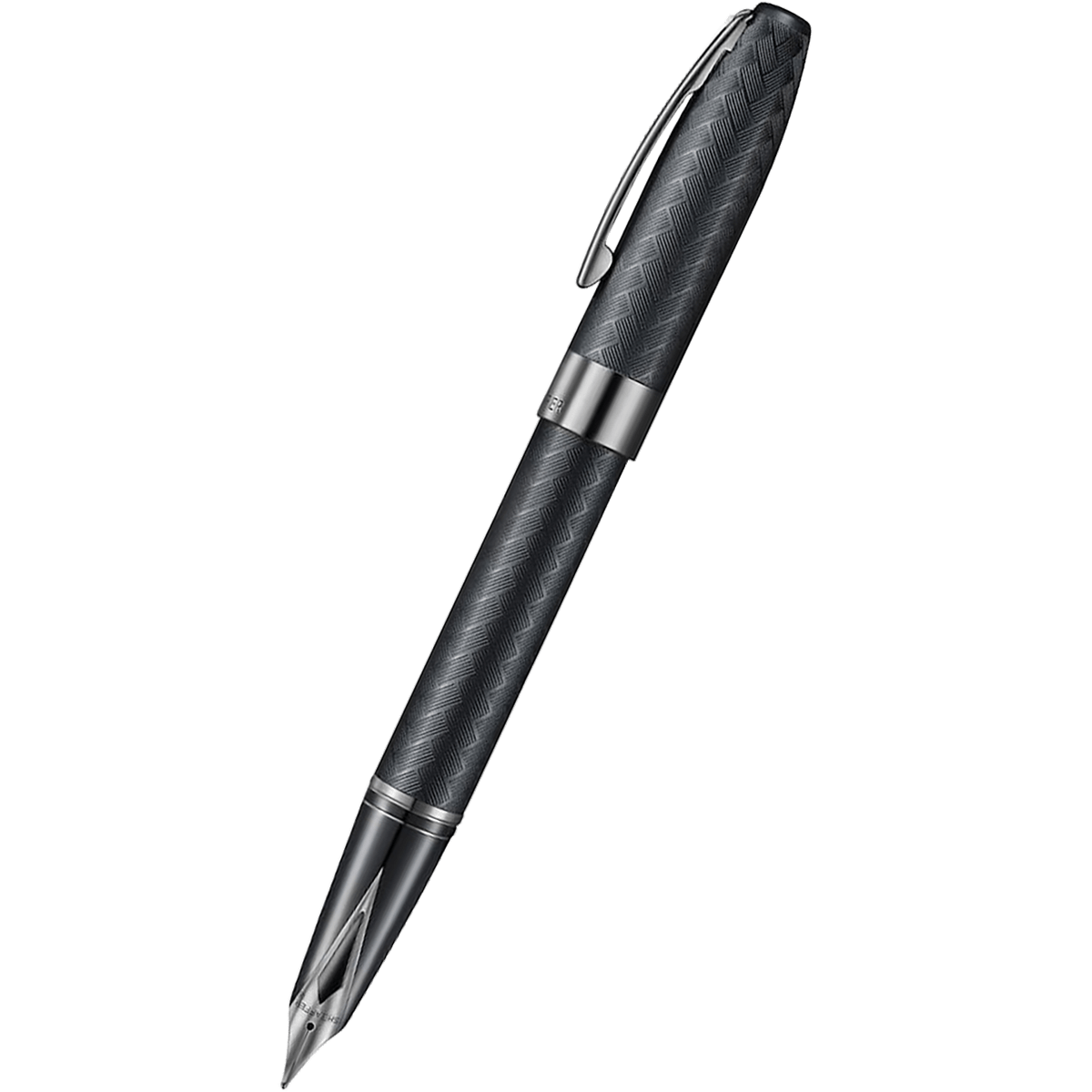 Sheaffer Legacy Fountain Pen - Chevron Matte Black - PVD Gunmetal Trim - Pen Boutique Ltd