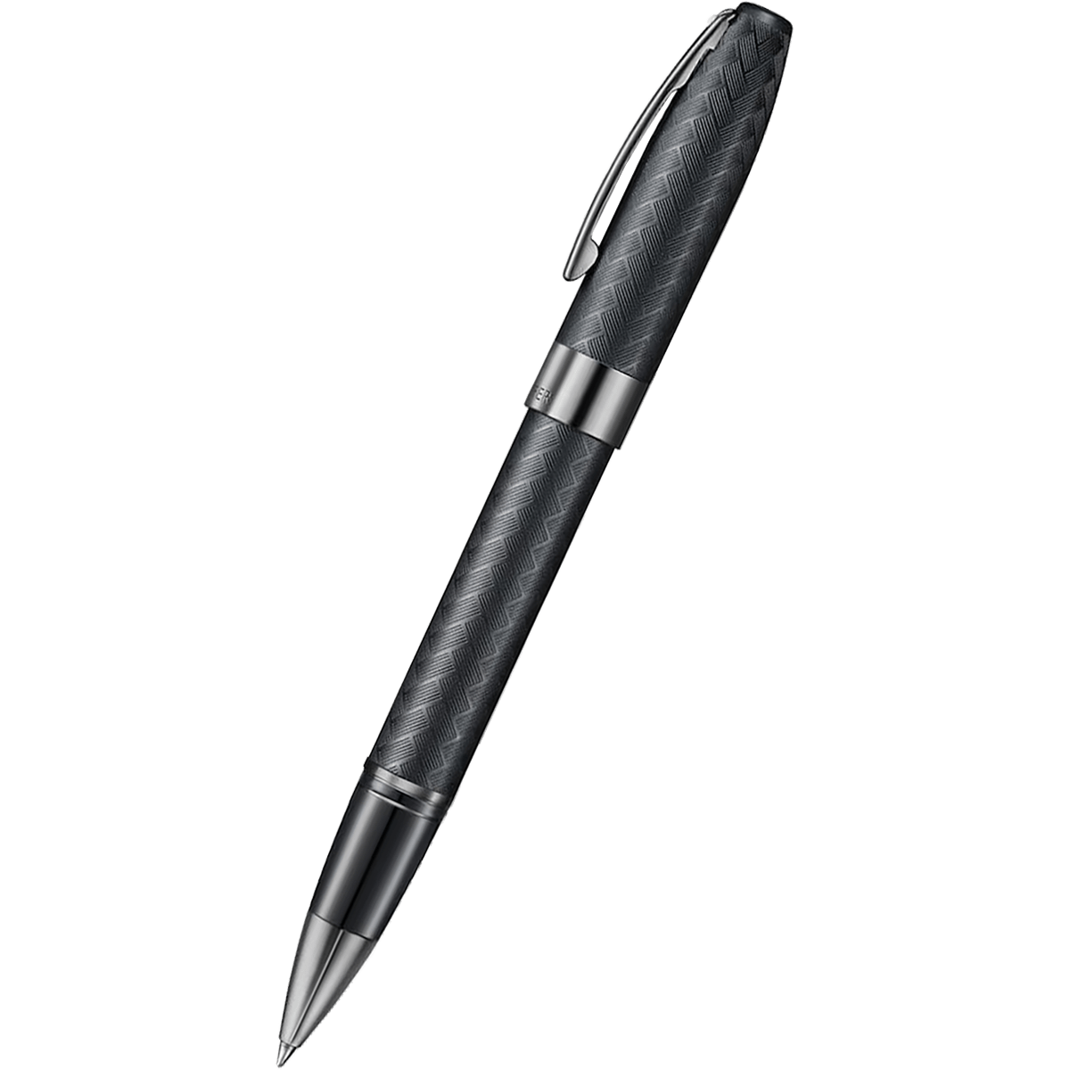 Sheaffer Legacy Rollerball Pen - Chevron Matte Black - PVD Gunmetal Trim - Pen Boutique Ltd