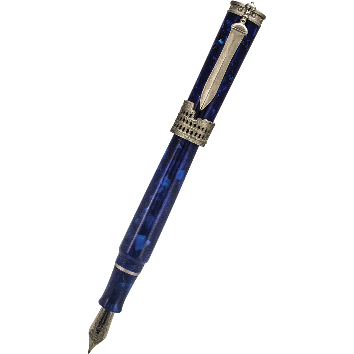 Stipula Gladiator Fountain Pen - Cuma Blue-Pen Boutique Ltd
