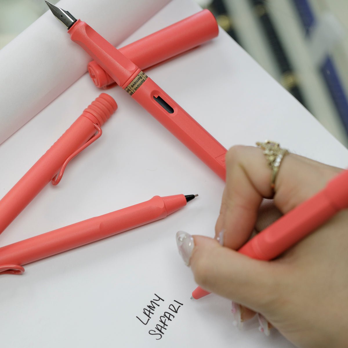 Lamy Safari Fountain Pen - Sunset Coral (Special Edition) - Pen Boutique Ltd