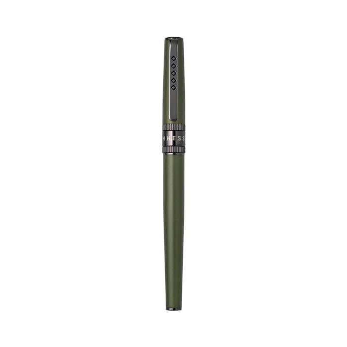 Tom Hessin Rebel "Garrison Green" Rollerball Pen – Gunmetal Trim - Pen Boutique Ltd