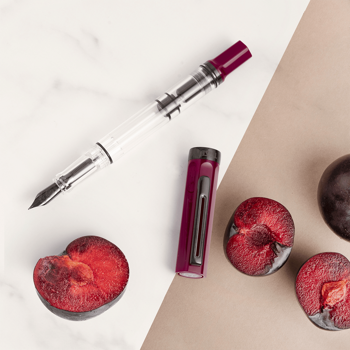 TWSBI Eco Fountain Pen - Plum - Onyx Trim - Pen Boutique Ltd
