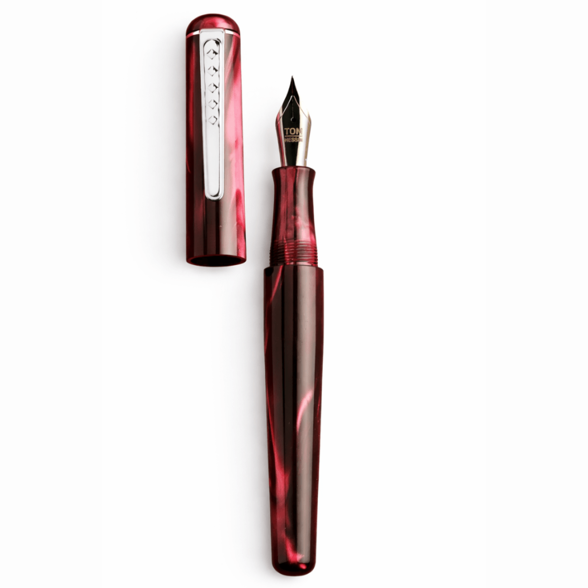Tom Hessin Charles "Castle Claret" Fountain Pen - Pen Boutique Ltd