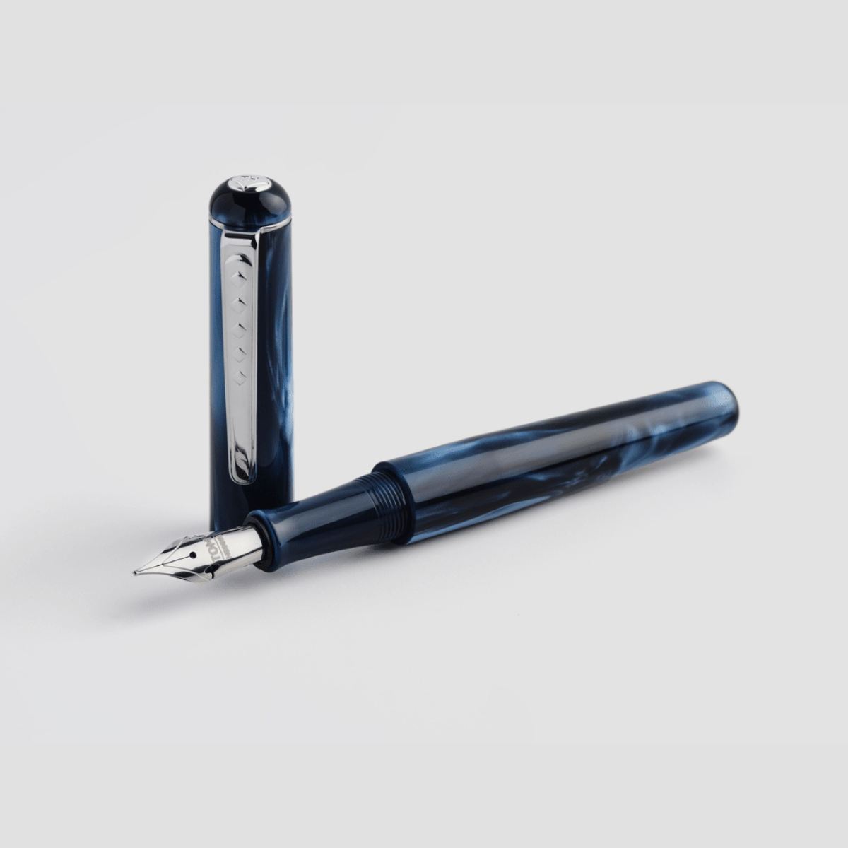 Tom Hessin Charles "Signature Blue" Fountain Pen - Pen Boutique Ltd