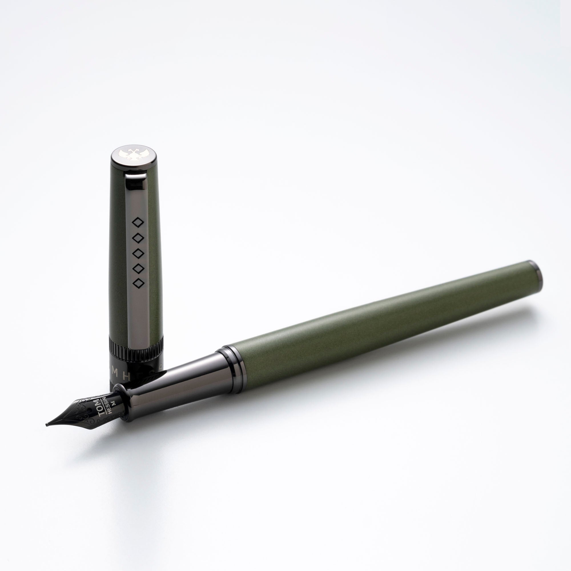 Tom Hessin Rebel "Garrison Green" Fountain Pen - Pen Boutique Ltd