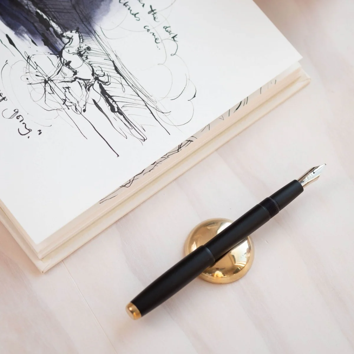 Tom's Studio The Studio Fountain Pen – Black - Pen Boutique Ltd