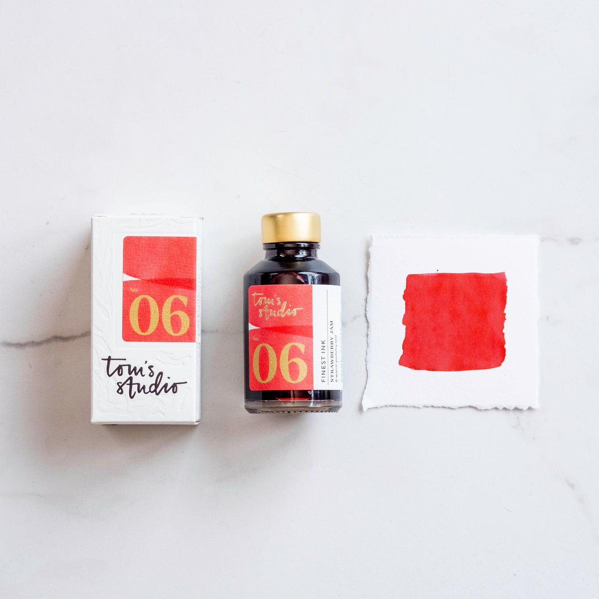 Tom's Studio Ink Bottles - 06 Strawberry Jam - 50ml - Pen Boutique Ltd