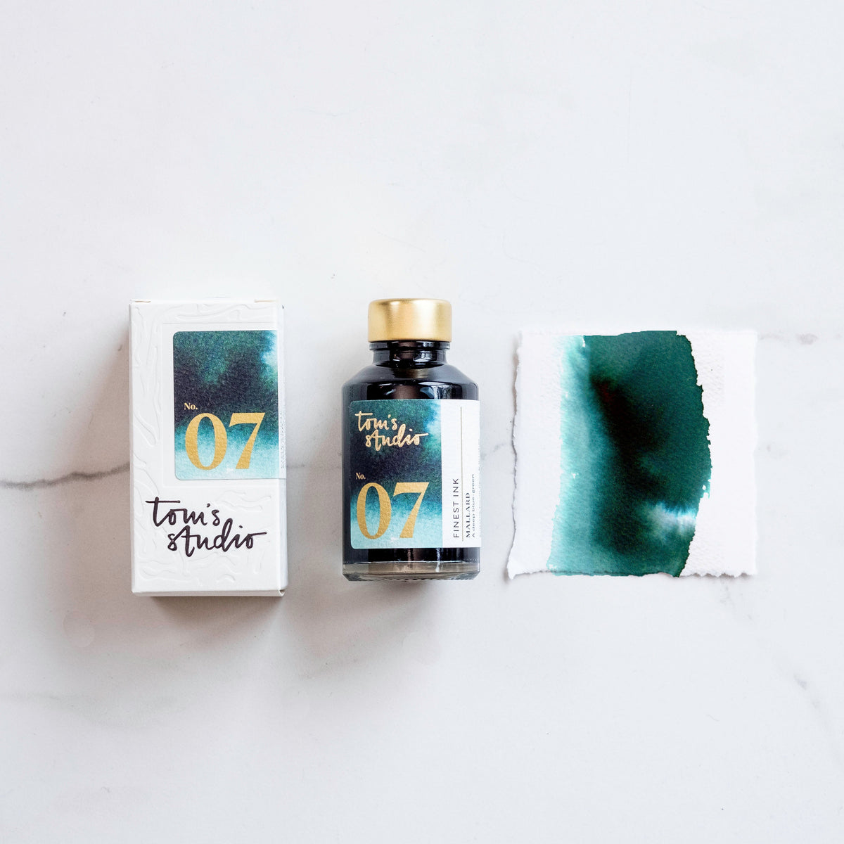 Tom's Studio Ink Bottles - 07 Mallard - 50ml - Pen Boutique Ltd