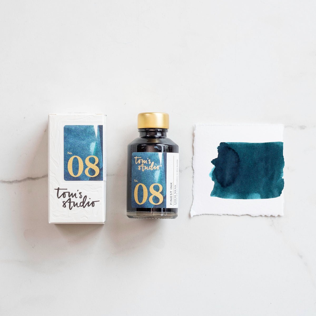 Tom's Studio Ink Bottles - 08 Loch Ness - 50ml - Pen Boutique Ltd