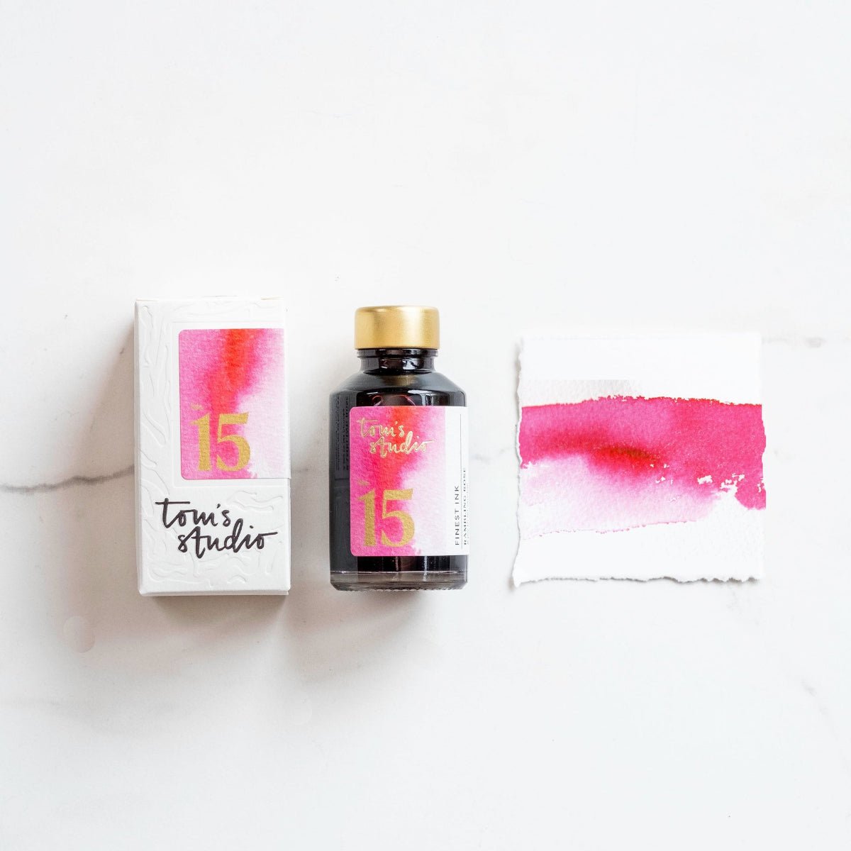 Tom's Studio Ink Bottles - 15 Rambling Rose - 50ml - Pen Boutique Ltd