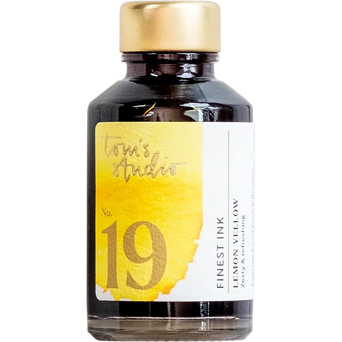 Tom's Studio Ink Bottles - 19 Lemon Yellow - 50ml-Pen Boutique Ltd