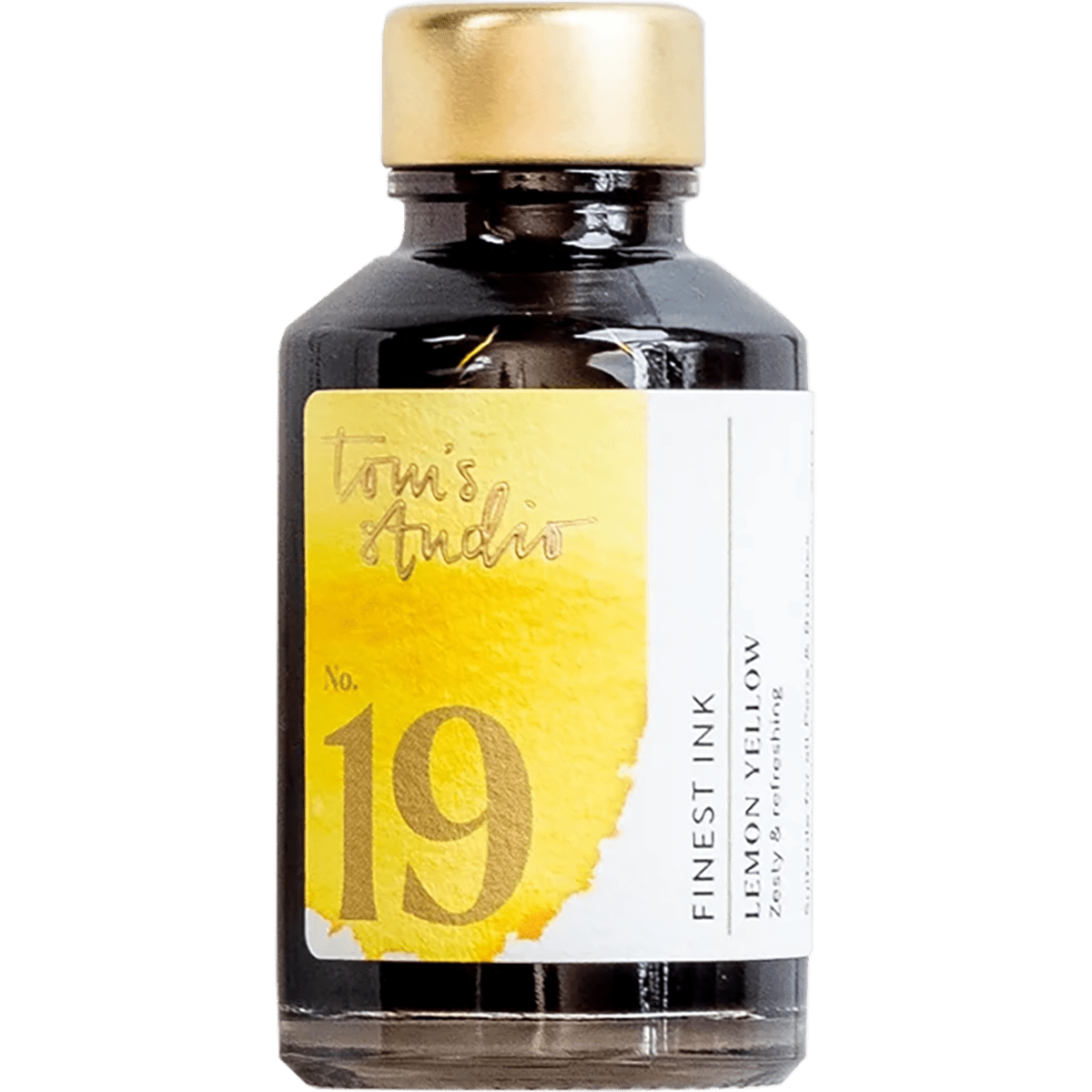 Tom's Studio Ink Bottles - 19 Lemon Yellow - 50ml - Pen Boutique Ltd