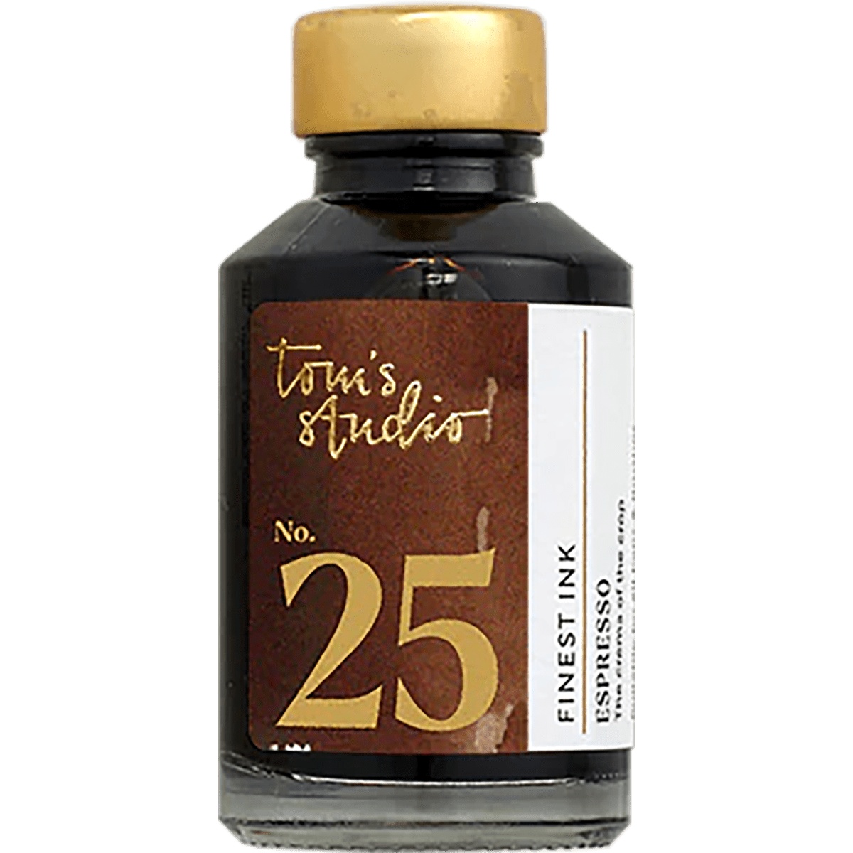 Tom's Studio Ink Bottles - 25 Espresso - 50ml - Pen Boutique Ltd