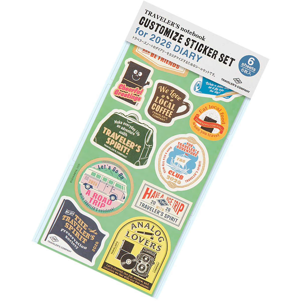 Traveler's Customized Sticker Set for Diary - 2026 - Pen Boutique Ltd